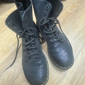 Black Leather Lace-Up Dr Marten Boots